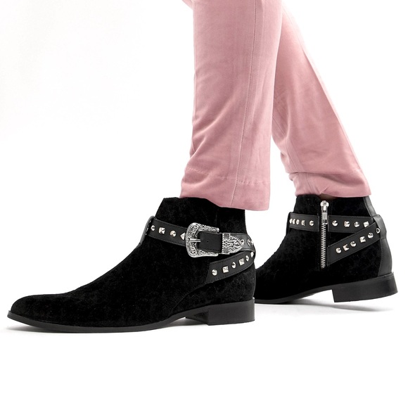 House of Hounds Other - Mens Geo Velvet Harpy Chelsea Boots